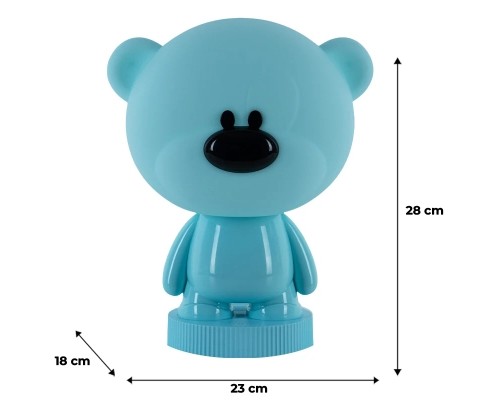 Нічник Kite Світильник LED з акумулятором Bear, блакитний (K24-490-2-3)