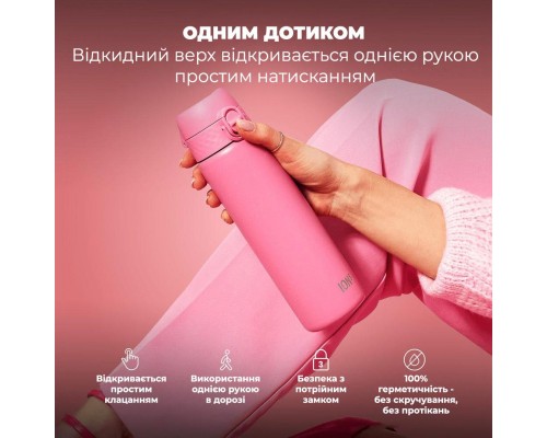 Пляшка для води ION8 OneTouch Vacuum Insulated 500 мл Rose Bloom (I8TS500ROSEB)