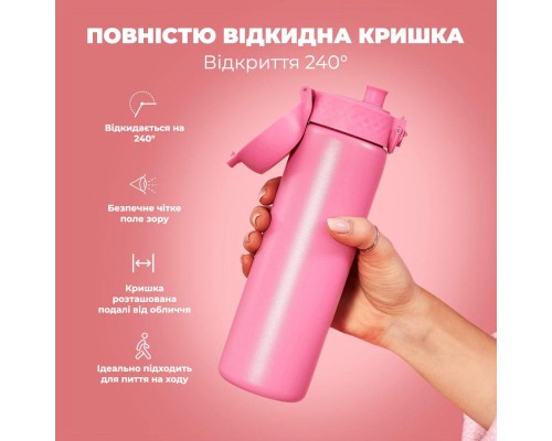 Пляшка для води ION8 OneTouch Vacuum Insulated 500 мл Rose Bloom (I8TS500ROSEB)