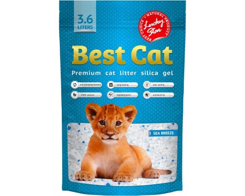 Наповнювач для туалету Best Cat Силікагелевий Blue 3.6 л (4820281500305)