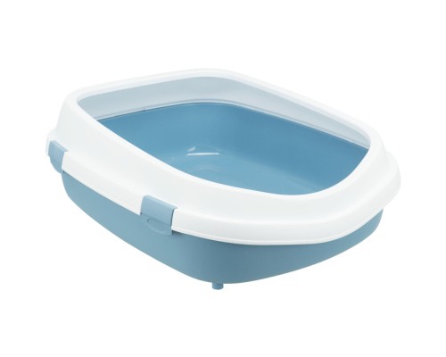 Туалет для котів Trixie Primo XXL з бортиками 56х25х71 см синьо-білий (4011905401751)