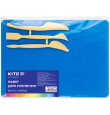 Дошка для пластиліну Kite набір Classic дошка + 3 стеки, синій (K-1140-02)