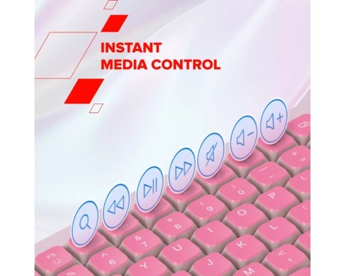 Клавіатура Canyon OnType 10 TKL Mechanical Silent Low-profile USB UA Pink (CNS-HKB10P)