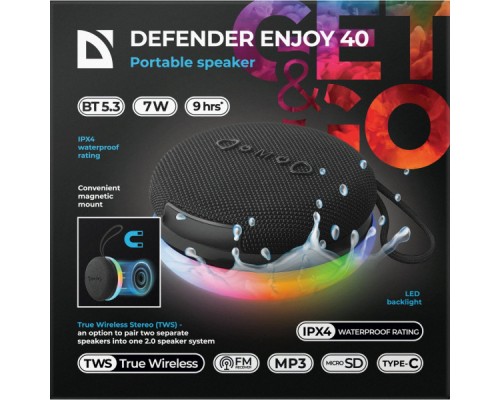 Акустична система Defender Enjoy 40 Black (65141)