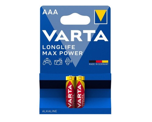 Батарейка Varta AAA Longlife Max Power лужна * 2 (04703101412) 