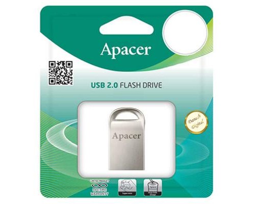 USB флеш накопичувач Apacer 32GB AH115 Silver USB 2.0 (AP32GAH115S-1) 