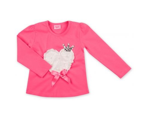 Кофта дитяча Breeze фуксія з сердечком (8095-98G-purple)