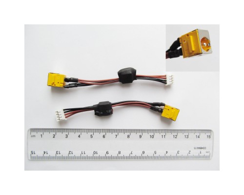 Роз'єм живлення ноутбука з кабелем для Acer PJ047G (5.5mm x 1.7mm), 4-pin, 10 см Универсальный (A49020) Роз'єм живлення ноутбука з кабелем для Acer PJ047G (5.5mm x 1.7mm), 4-pin, 10 см Универсальный (A49020)