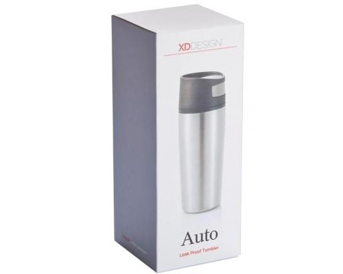Термокружка XD Modo Авто 400 мл серебро (P432.452)