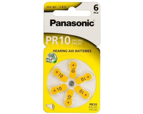 Батарейка Panasonic PR10 / PR230 (1.4V) * 6 (PR-230/6LB) 
