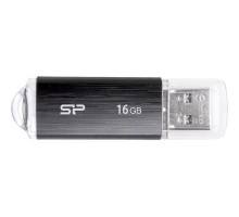 USB флеш накопичувач Silicon Power 16GB Ultima U02 Black USB 2.0 (SP016GBUF2U02V1K) 