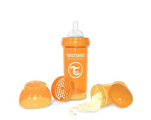 Пляшечка для годування Twistshake антиколиковая 260 мл, оранжевая (24 854)