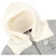 Кофта дитяча Haknur на блискавки з хутряним капюшоном (6943-80G-gray)