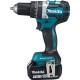Шуруповерт Makita дрель-шуруповерт с ударом LXT, 18В, 3Аг х 2шт, DC18RC, кейс, (DHP484RFE)