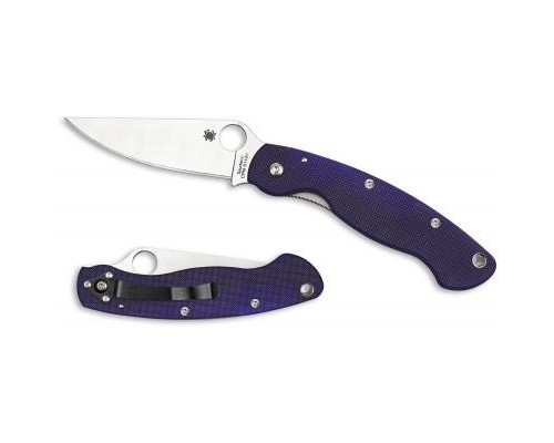 Ніж Spyderco Military, S110V, синий (C36GPDBL)