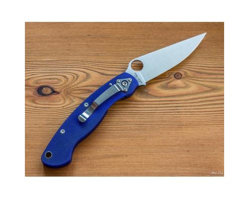 Ніж Spyderco Military, S110V, синий (C36GPDBL)