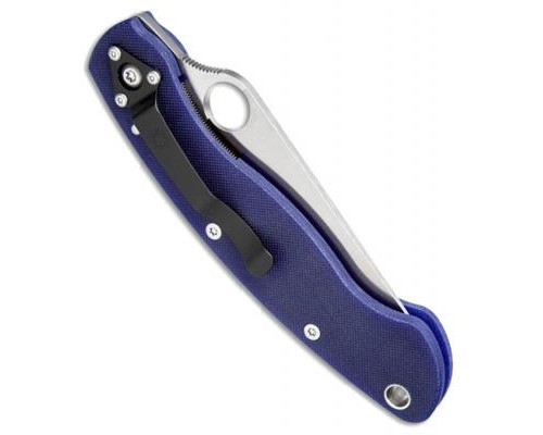 Ніж Spyderco Military, S110V, синий (C36GPDBL)