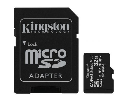 Карта пам'яті Kingston 2x32GB microSD class 10 U1 V10 A1 Canvas Select Plus (SDCS2/32GB-2P1A)
