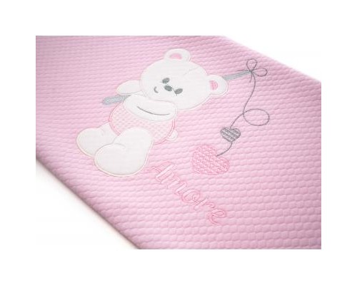 Ковдра дитяча Breeze з ведмедиком (64291-pink)