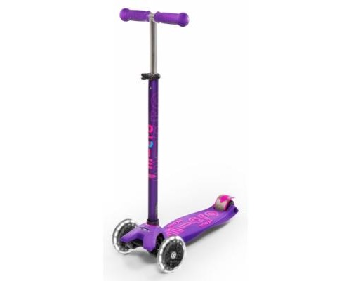 Самокат Micro Maxi Deluxe Purple LED (MMD066)