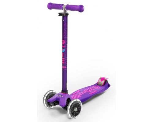 Самокат Micro Maxi Deluxe Purple LED (MMD066)