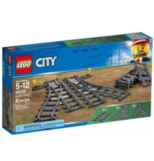 Конструктор LEGO City Залізничні стрілки 8 деталей (60238)