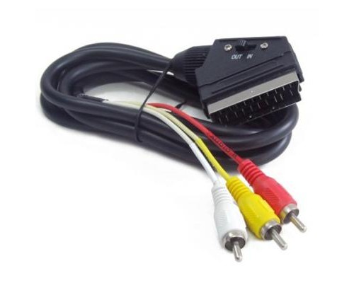 Кабель мультимедійний RCA - SCART, 1.8 m Cablexpert (CCV-519-001) Кабель мультимедійний RCA - SCART, 1.8 m Cablexpert (CCV-519-001)