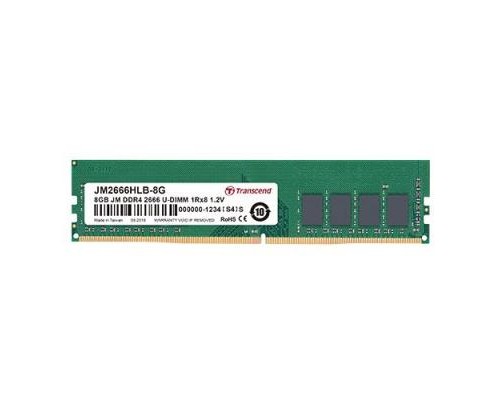 Модуль пам'яті для комп'ютера DDR4 16GB 2666 MHz Transcend (JM2666HLE-16G)