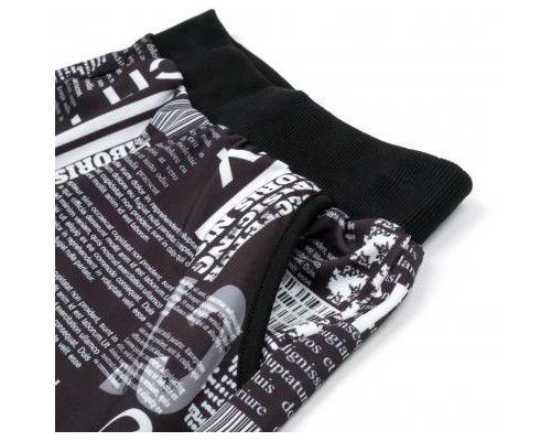 Шорти дитячі Monili з написами (9107-128G-black)