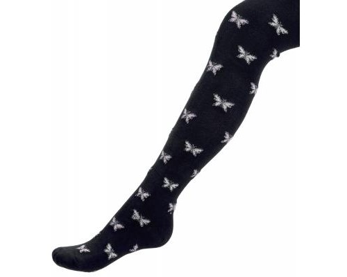 Колготки дитячі UCS Socks з метеликами (M0C0301-2110-5G-black)