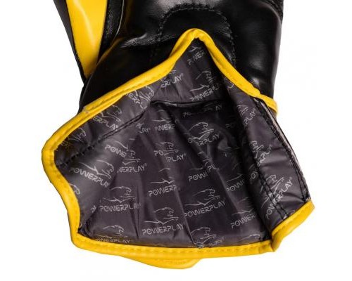 Боксерські рукавички PowerPlay 3018 12oz Black/Yellow (PP_3018_12oz_Black/Yellow)