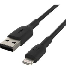 Дата кабель USB 2.0 AM to Lightning 1.0m PVC black Belkin (CAA001BT1MBK)