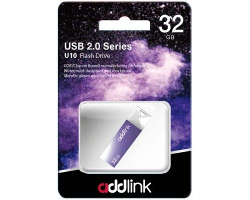 USB флеш накопичувач AddLink 32GB U10 Ultra violet USB 2.0 (ad32GBU10V2) 