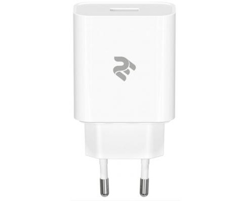 Зарядний пристрій 2E USB Wall Charger QC3.0 DC5V/3A, Max 18W, white (2E-WC1USB18W-W)