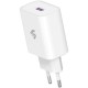Зарядний пристрій 2E USB Wall Charger QC3.0 DC5V/3A, Max 18W, white (2E-WC1USB18W-W)