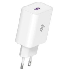 Зарядний пристрій 2E USB Wall Charger QC3.0 DC5V/3A, Max 18W, white (2E-WC1USB18W-W)