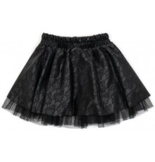 Спідниця дитяча Breeze гіпюрова (16083-140B-black)