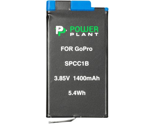Акумулятор до фото/відео PowerPlant GoPro SPCC1B 1400mAh (декодирован) (CB970384) 