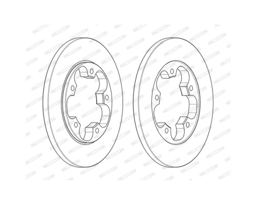 Гальмівний диск FERODO DDF2484C