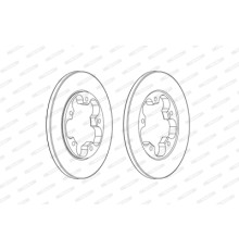 Гальмівний диск FERODO DDF2484C