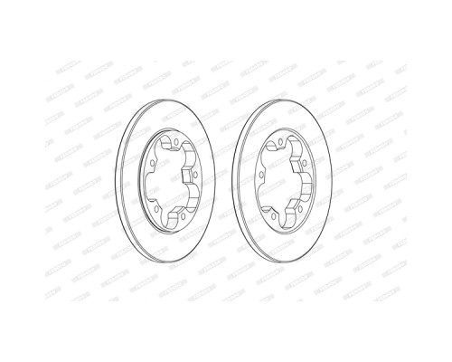 Гальмівний диск FERODO DDF2484C
