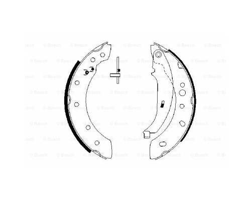 Гальмівні колодки Bosch 0 986 487 672