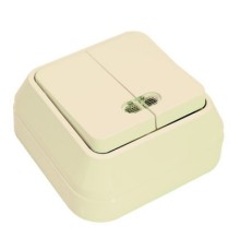 Вимикач MAKEL Крем (45223)