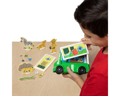 Ігровий набір Melissa&Doug магнітний Сафарі - рятувальна машина (MD30666)