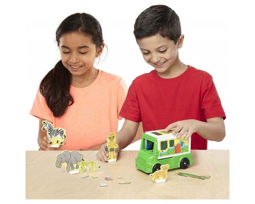Ігровий набір Melissa&Doug магнітний Сафарі - рятувальна машина (MD30666)