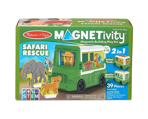 Ігровий набір Melissa&Doug магнітний Сафарі - рятувальна машина (MD30666)