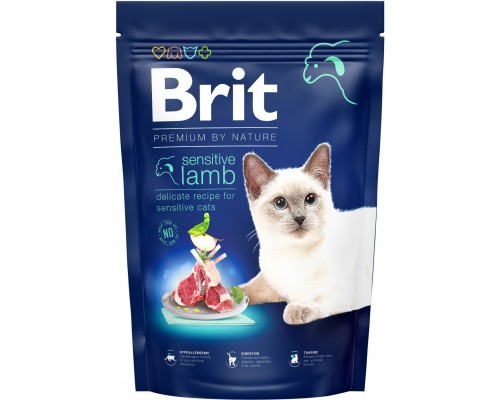 Сухий корм для кішок Brit Premium by Nature Cat Sensitive 1.5 кг (8595602553181)