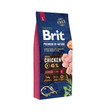 Сухий корм для собак Brit Premium Dog Junior L 15 кг (8595602526437)