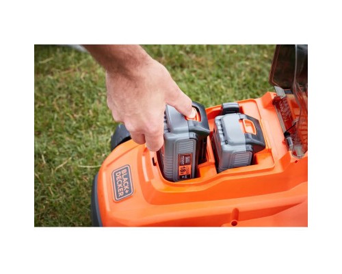 Газонокосарка Black&Decker акумуляторна 18 В, 4.0 Ач, 32 см, 2 АКБ та ЗП (BCMW33184L2)