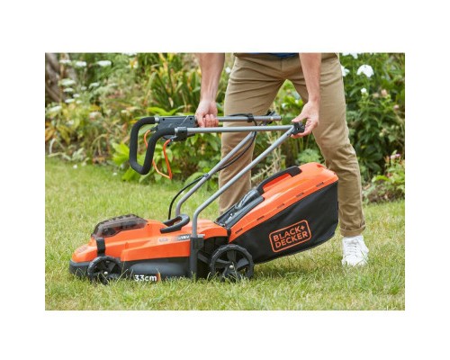 Газонокосарка Black&Decker акумуляторна 18 В, 4.0 Ач, 32 см, 2 АКБ та ЗП (BCMW33184L2)